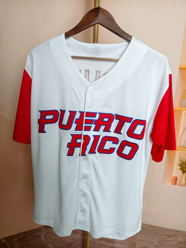 Men's #4 Legendary Yadier Molina Puerto Rico WBC Embroidered Baseball Jersey gallery