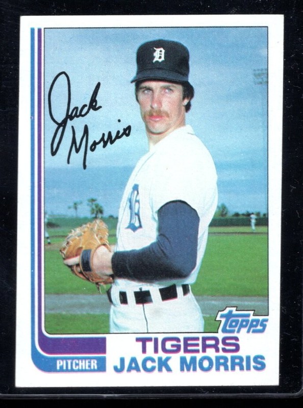 1982 Topps #450 Jack Morris Near Mint, Free Shipping