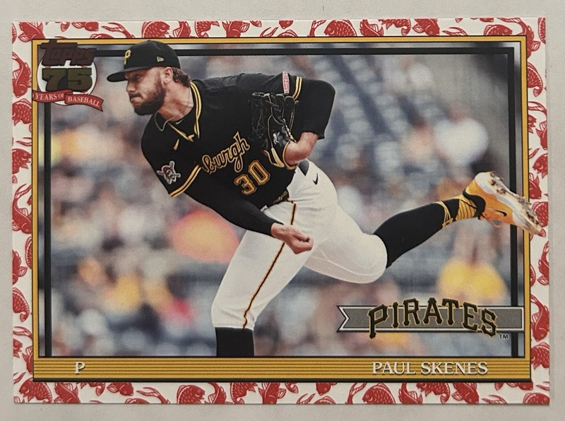 Paul Skenes Pirates 2026 Topps Series 1 75th 1991 Koi Fish #T91-50