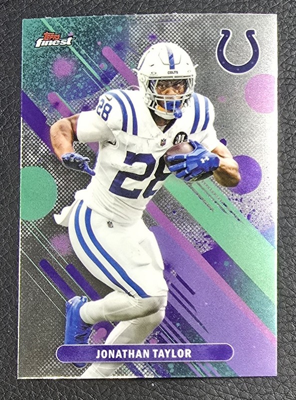2025 Topps Finest Common Tier Jonathan Taylor Indianapolis Colts #77