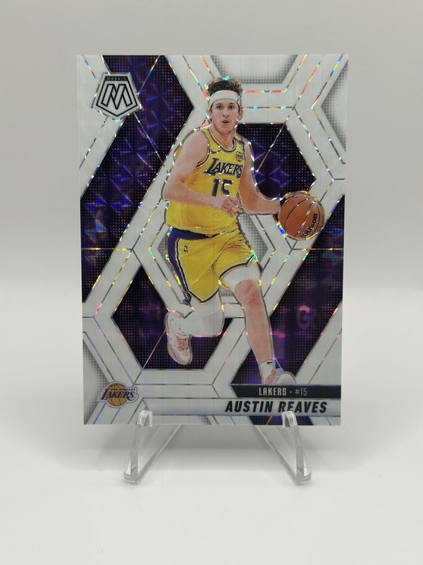 2024-25 Panini Mosaic Austin Reaves #120 White Mosaic Prizm /25