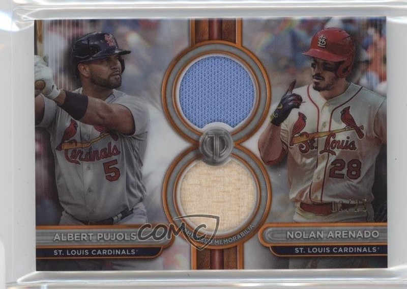 2024 Tribute Dual Relics Players Orange 2/25 Albert Pujols Nolan Arenado fc1