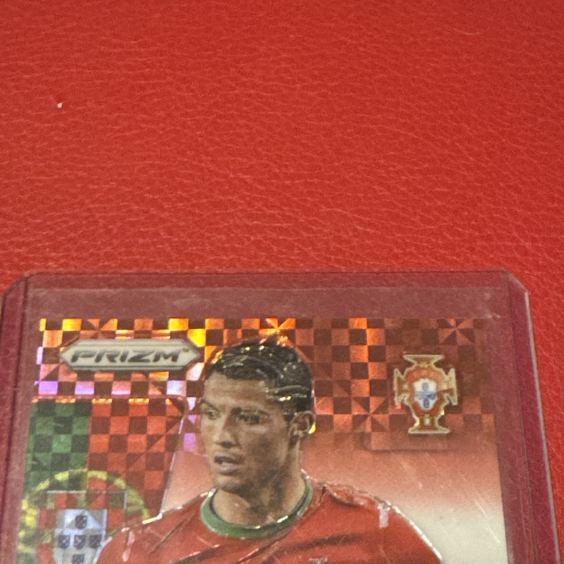 2014 Prizm World Cup Captains CRISTIANO RONALDO Red White Blue Plaid CR7 gallery