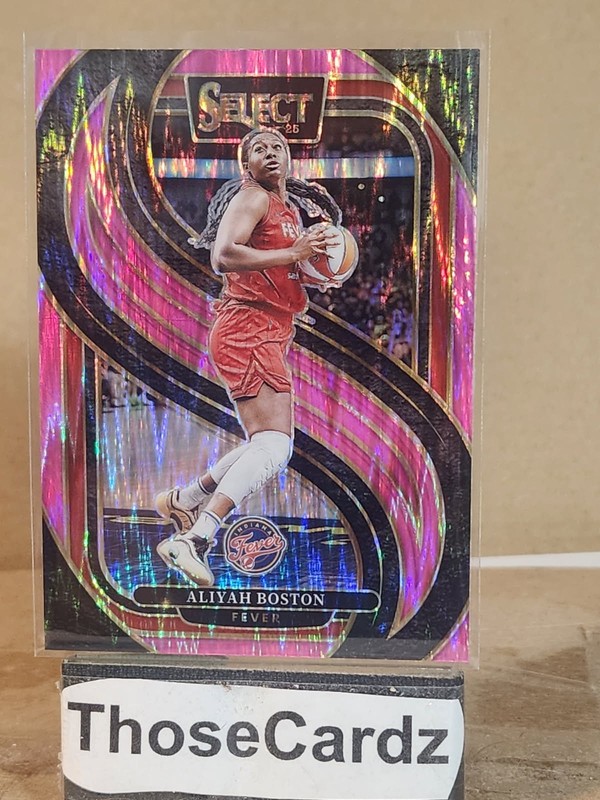 2025 WNBA Select Pink Flash Prizm Premier Level #145 Aliyah Boston