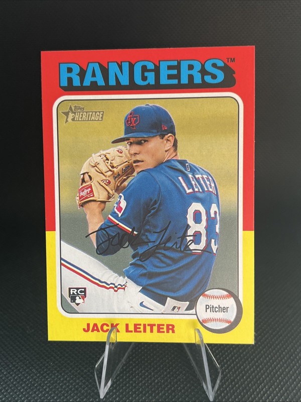 2024 Topps Heritage High Number – #691 Jack Leiter RC – Texas Rangers