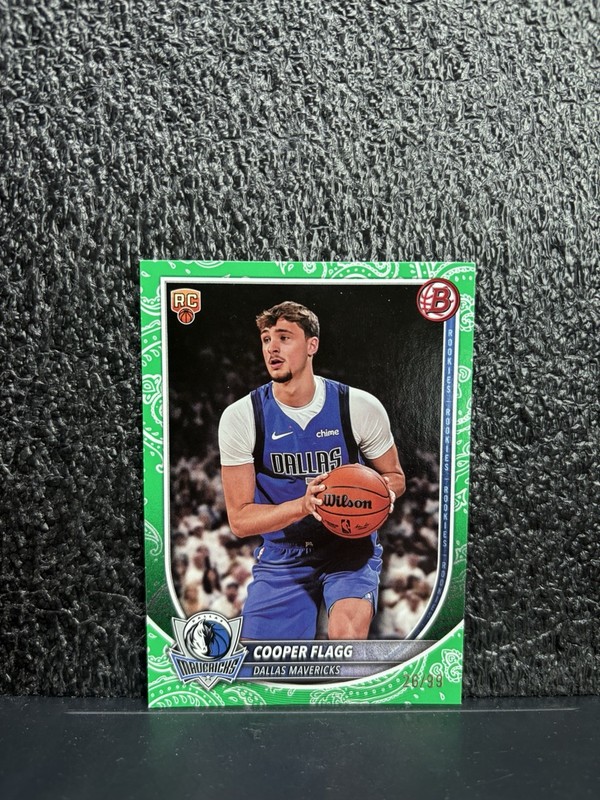 2025-26 Bowman – Cooper Flagg #1 – Rookie Green Pattern Foil /99 (RC)