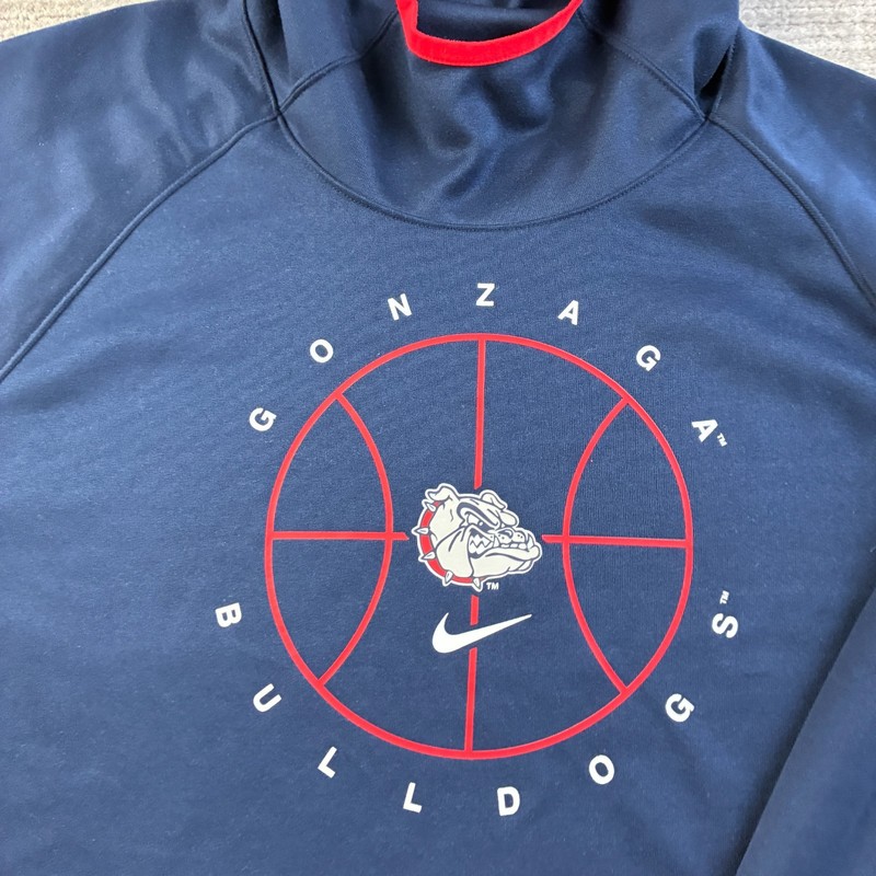 Gonzaga Bulldogs Nike Hoodie Mens Extra Large Blue Spotlight Warmup NCAA gallery