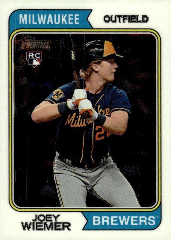 2023 Topps Heritage #636 Joey Wiemer Chrome #/999