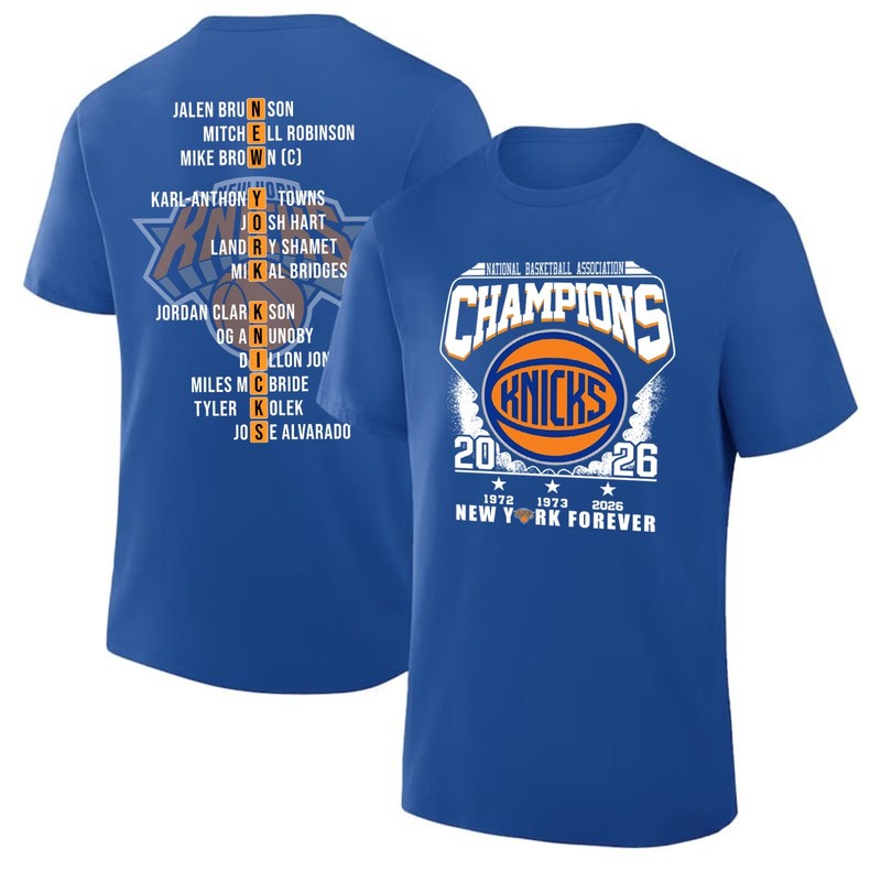 New York Knicks 2026 NBA Champions Commemorative T-Shirt – Men’s T – Shirt