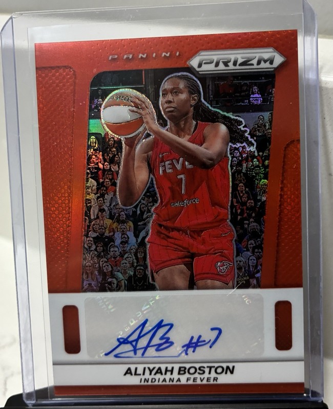 2025 Panini Prizm WNBA Red Prizm Auto Aliyah Boston Fever 16/99 Fever