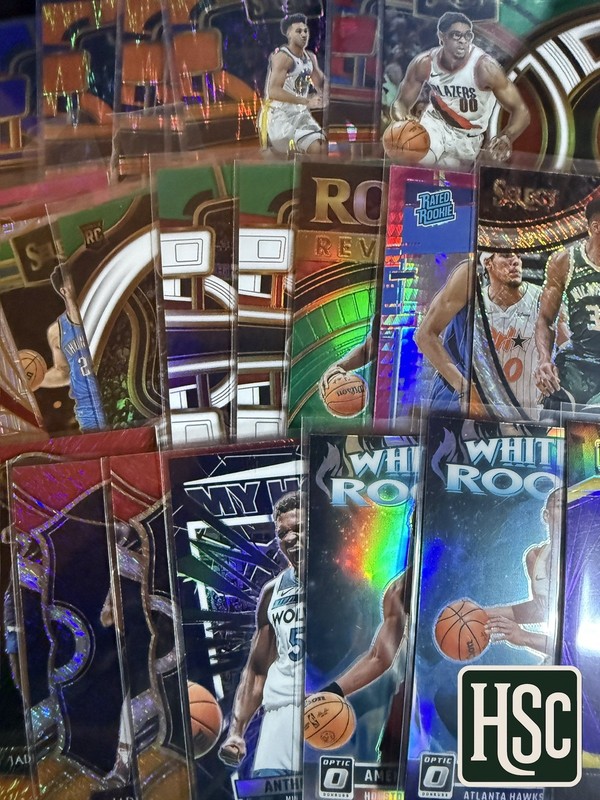 Basketball NBA - 200 Card Lot - Rookies, Parallels, Memorabilia, Autos, Numbered gallery