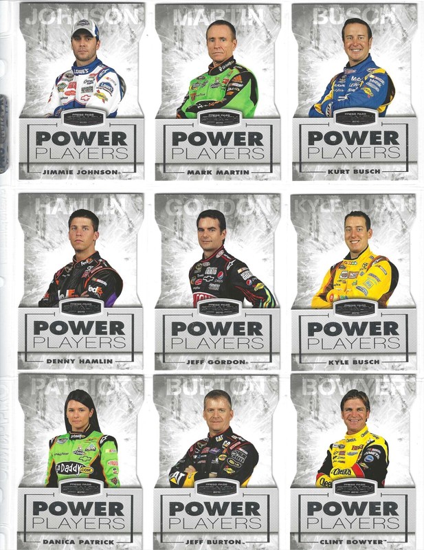 2010 Stealth POWER PLAYERS Complete 9 card set-Straight from packs to pages!
