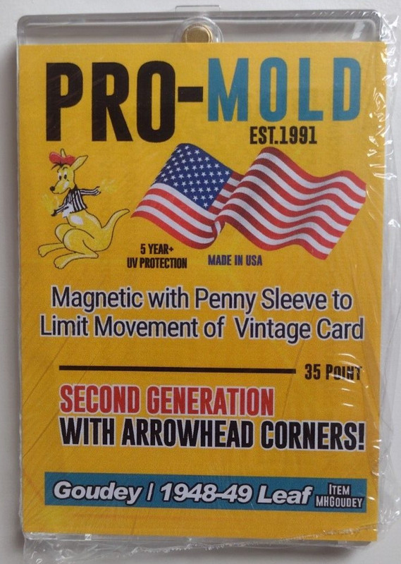 ProMold MHGoudey 2nd Generation Magnetic Card/Sleeve Protector Goudey Leaf NIP
