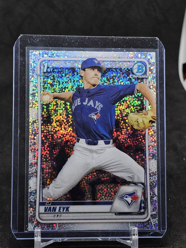 2020 Bowman Draft #BD-93 CJ Van Eyk Chrome Speckle