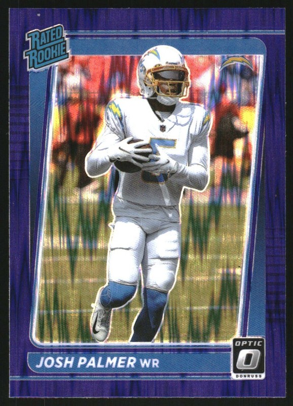 2021 Donruss Optic Purple Shock #229 Josh Palmer Rated Rookie RC Card
