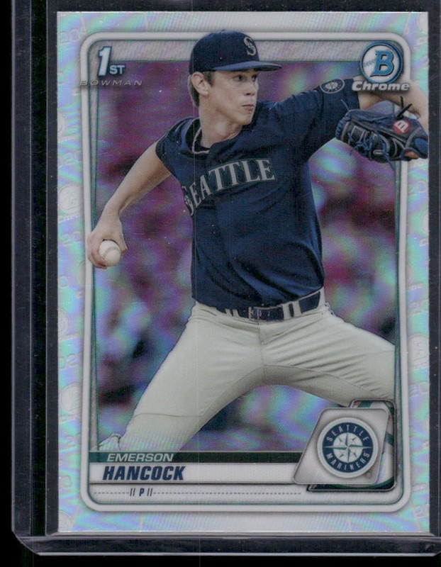 2020 Bowman Draft #BD-12 Emerson Hancock Chrome Refractor