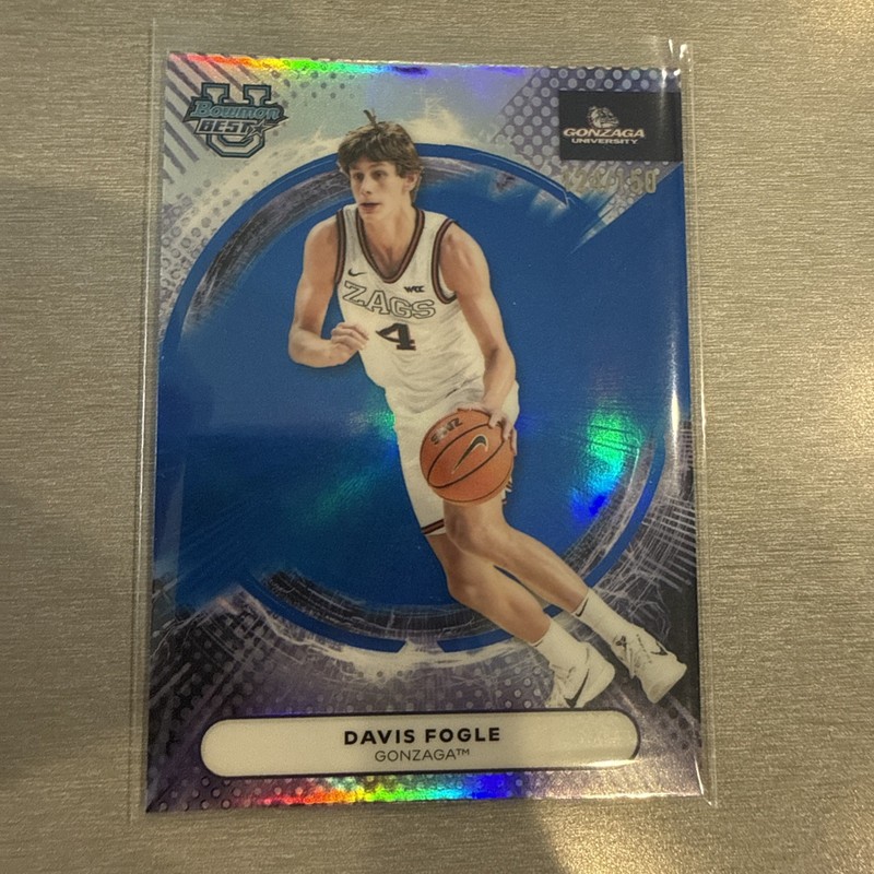 2025/26 Bowman U Best Basketball Davis Fogle Blue /150