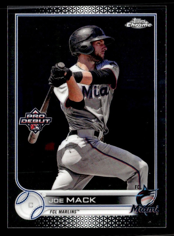 2022 Topps Pro Debut #PDC-159 Joe Mack Chrome Card FCL Marlins