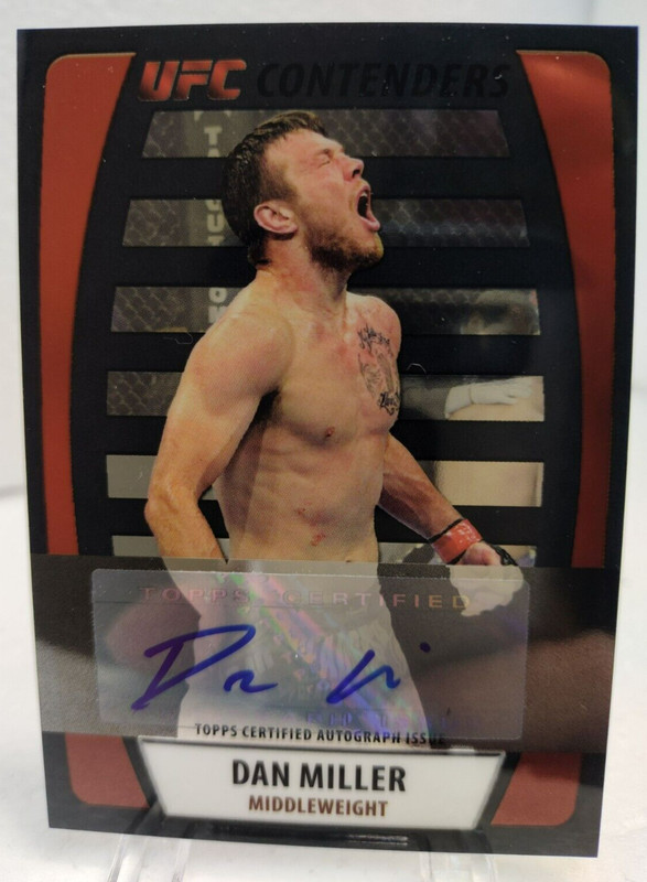 DAN MILLER AUTO #/88 2011 Topps UFC Contenders BLACK Title Shot #CA-DM