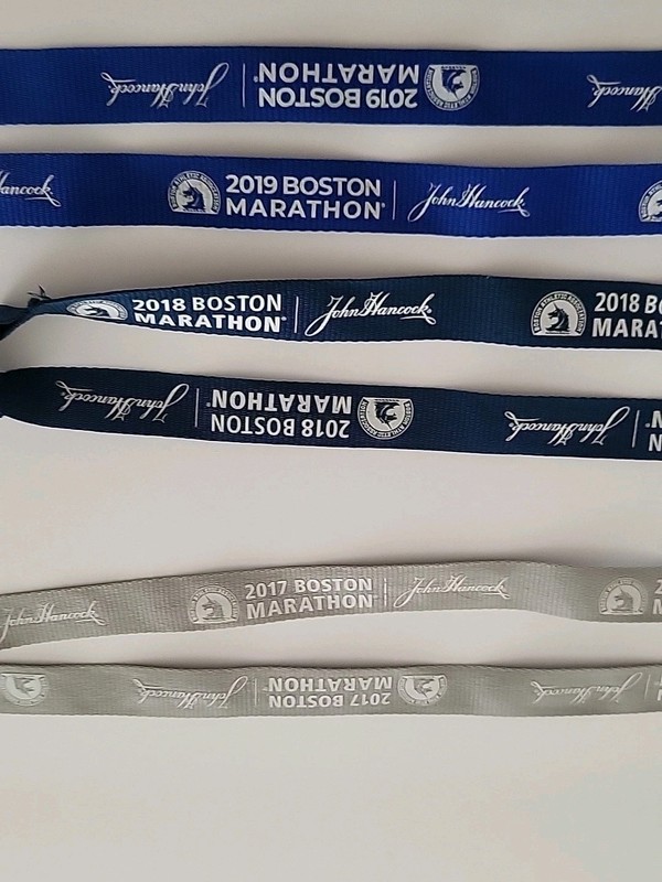 Boston Marathon John Hancock Lanyard Lot Of 3 - 2017, 2018, & 2019 gallery