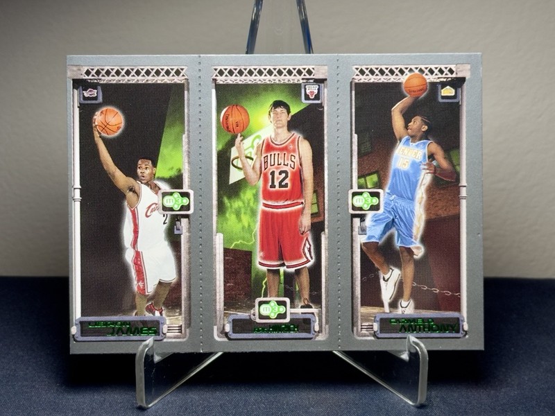 2003-04 Topps Rookie Matrix Lebron James, Carmelo Anthony, Kirk Hinrich
