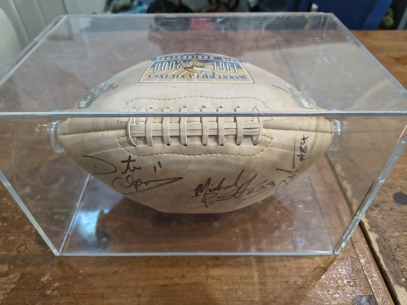 RANDY MOSS SIGNED AUTOGRAPHED FOOTBALL DAUNTE CULPEPER,