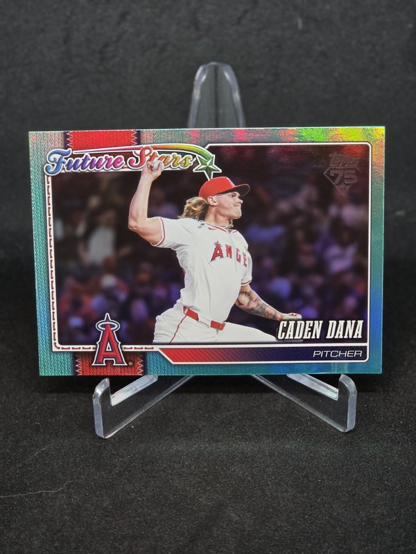 2026 Topps Series 2 Caden Dana Future Stars Aqua Rainbow Foil #617