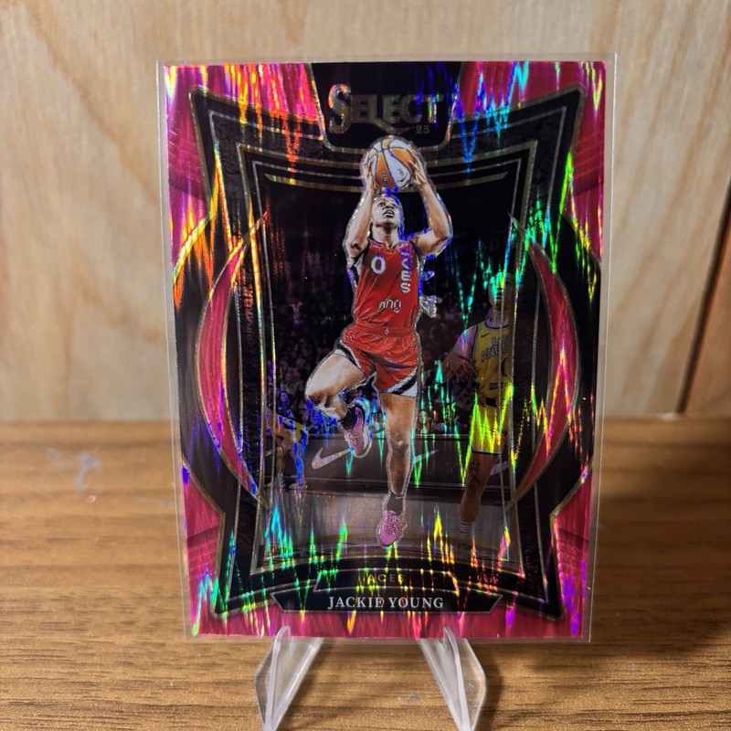 2025 WNBA Select Pink Flash Prizm Concourse #50 Jackie Young