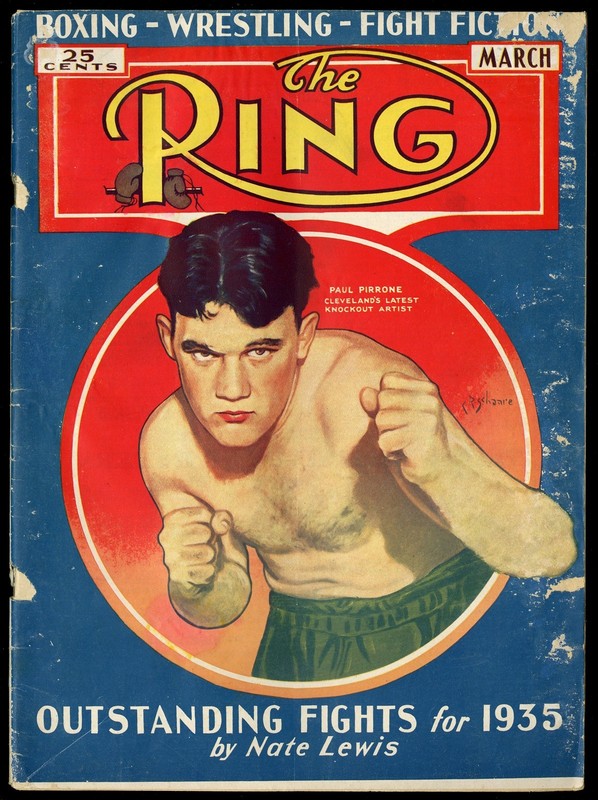 1935 The Ring Boxing-Wrestling-Fight Magazine March Paul Pirrone *WP1700