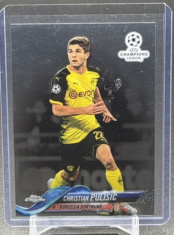 CHRISTIAN PULISIC 2017 TOPPS CHROME UEFA UCL CHAMPIONS LEAGUE RC #25