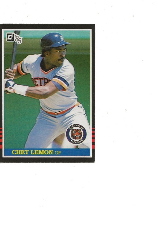 1985 DONRUSS TIGERS OF CHET LEMON