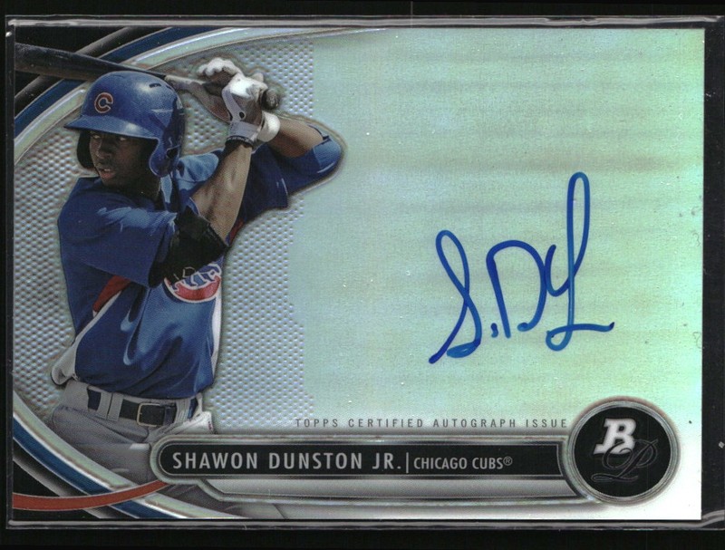 2013 Bowman Platinum #BPAP-SD Shawon Dunston Jr. Prospect Autographs