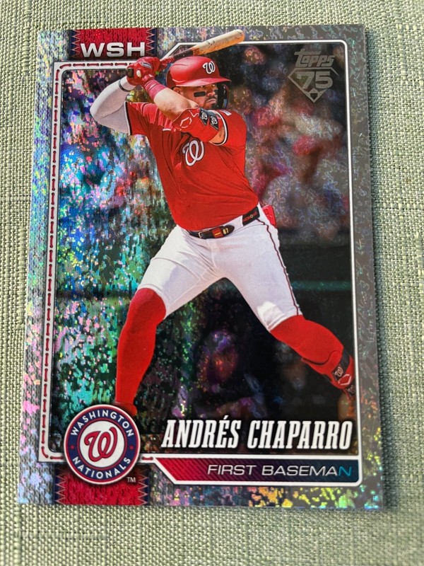 2026 Topps Series 2 #462 Andrés Chaparro Washington Nationals HoloFoil Free Ship