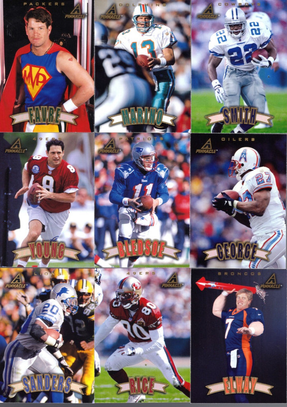 1997 PINNACLE FOOTBALL COMPLETE SET 1-200