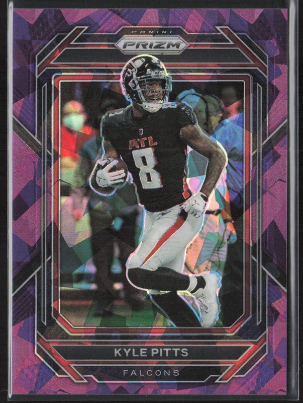 2022 Panini Prizm #14 Kyle Pitts Purple Ice #/225