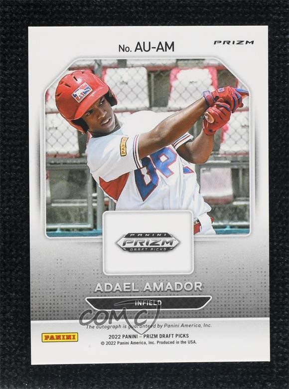 2022 Panini Prizm Draft Picks Auto Adael Amador #AU-AM Auto 0jd0 gallery