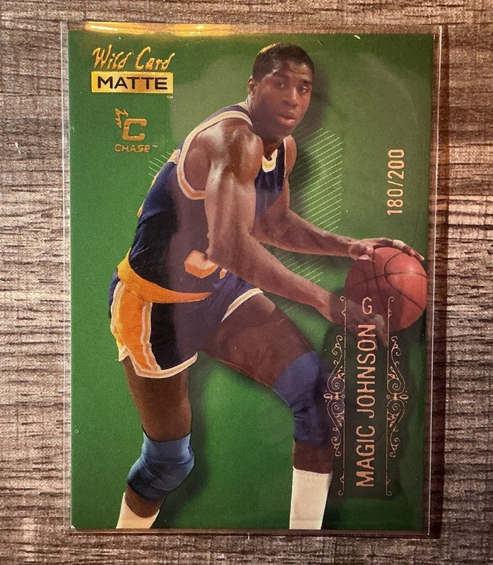 2022 Wild Card Matte Magic Johnson Green /200