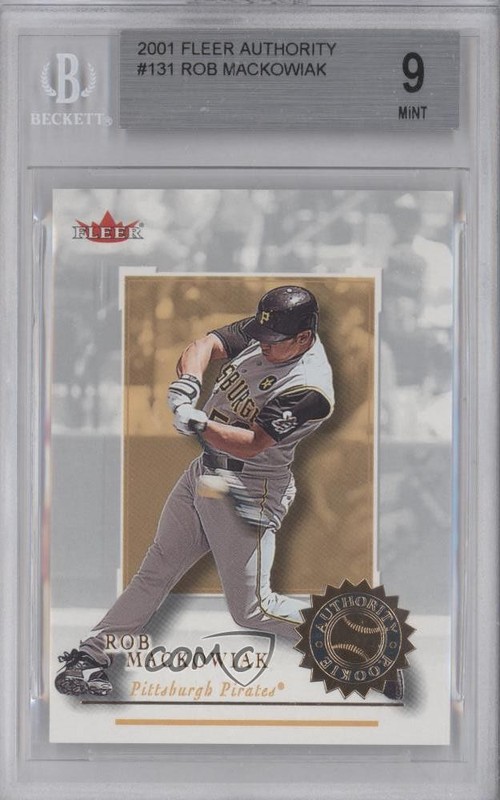 2001 Fleer Authority 1714/2001 Rob Mackowiak #131 Rookie RC 9bp