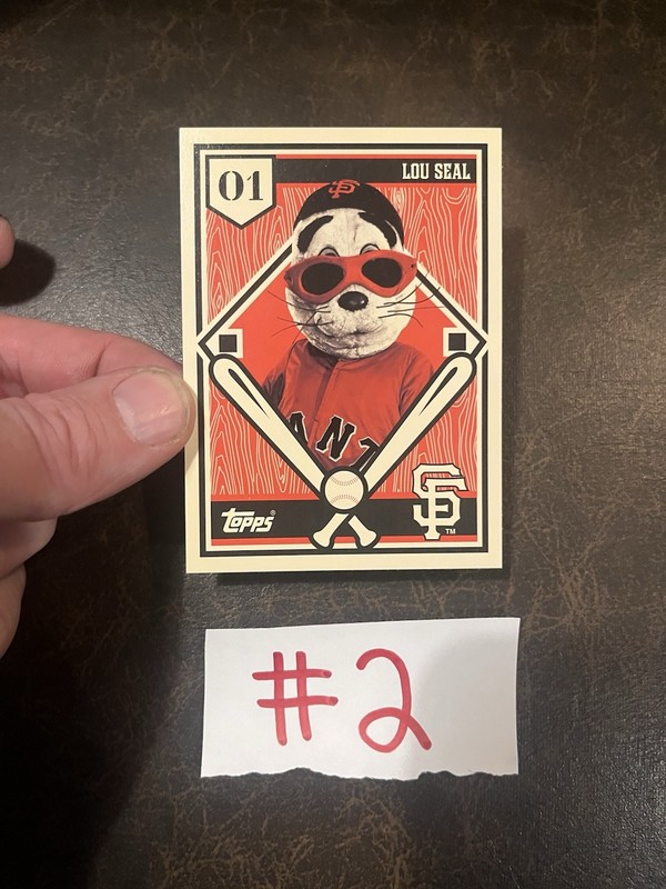 Lou Seal Giants Mascot 2010 Topps LEVI’S WORKSHOPS Beyond the Ballpark SGA