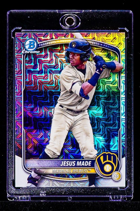 Jesus Made RARE REFRACTOR PANDORA ROOKIE INVESTMENT CARD PHENOM Brewers SSP