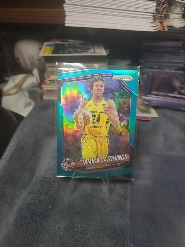 2025 Panini Prizm WNBA #60 Tamika Catchings Teal /49 TTC4444