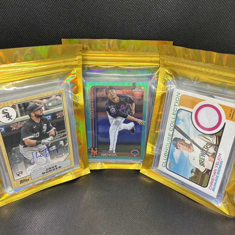 MLB Baseball MYSTERY Pack! 12x Cards NO BASE PAPER – 3x+ Auto/Relic/#’d !