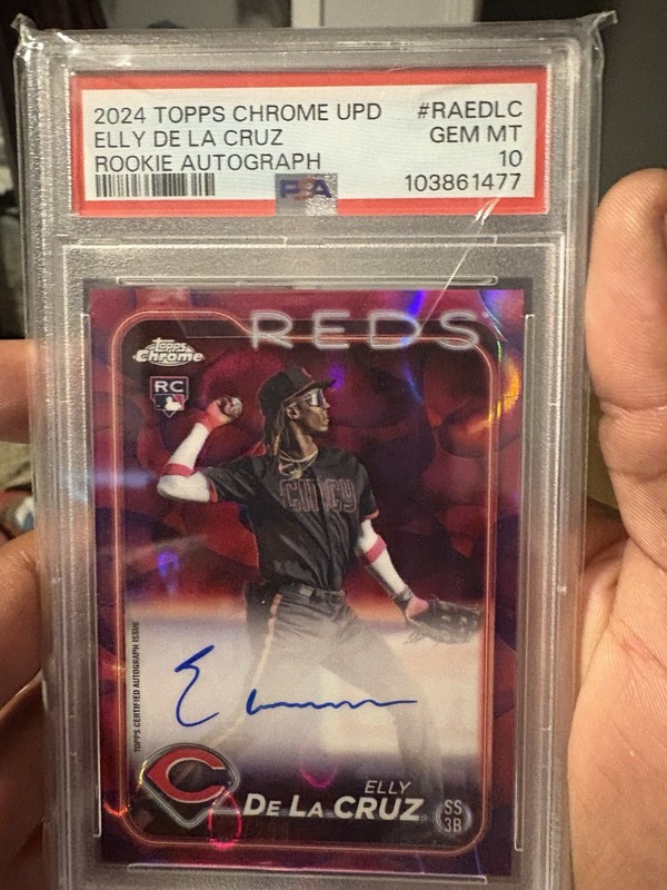 2024 Topps Chrome Update-Elly De La Cruz #RA-EDLC Purple Lava Lamp Refractor/299