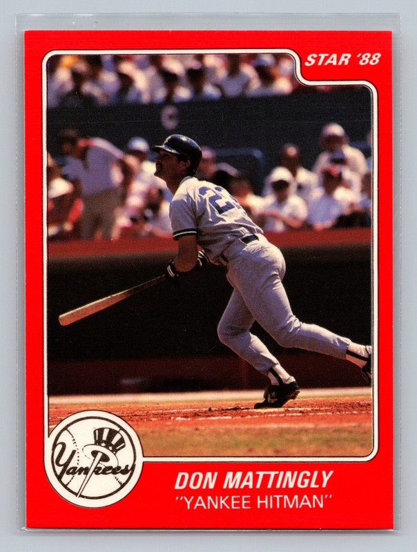 1988 Star DON MATTINGLY Promo Card “Yankees Hitman” New York Yankees FAST SHIP