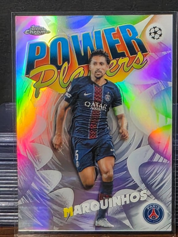 Topps 2026 Topps Chrome Power Players Insert Marquinhos PSG #PP-28 UCL