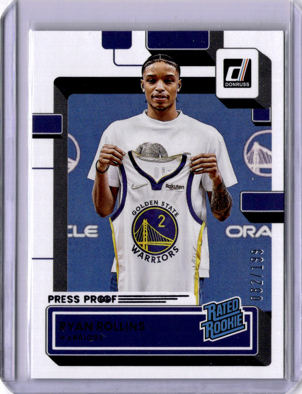2022-23 Panini Donruss Press Proof Ryan Rollins Rated Rookie /199 #244
