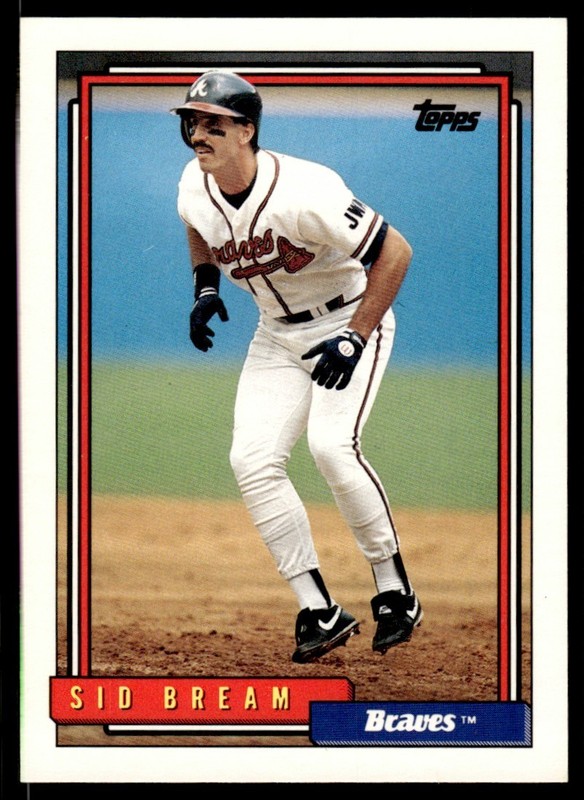 1992 Topps Sid Bream Atlanta Braves #770 23755