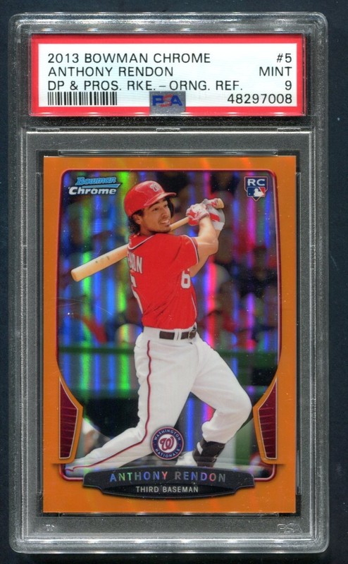 2013 Bowman Chrome Anthony Rendon Orange Refractor RC 13/25 PSA 9 MINT