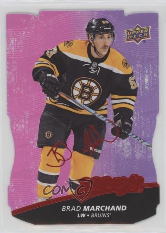 2017-18 Upper Deck MVP Colors and Contours Level 1 Purple Brad Marchand #218 2o7