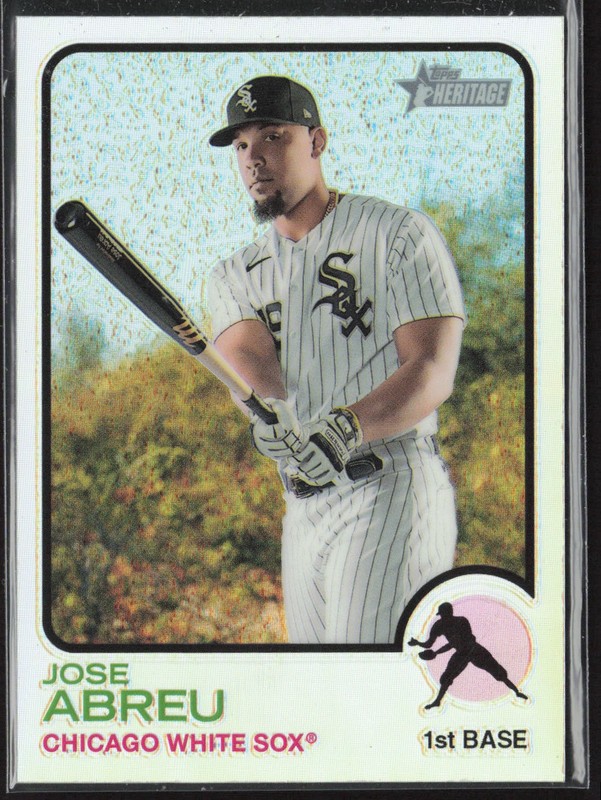 2022 Topps Heritage #84 Jose Abreu Chrome Refractor #/673